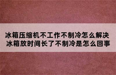 冰箱压缩机不工作不制冷怎么解决 冰箱放时间长了不制冷是怎么回事